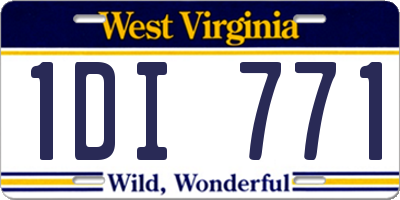 WV license plate 1DI771
