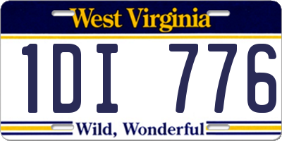 WV license plate 1DI776