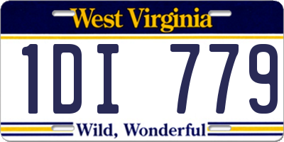 WV license plate 1DI779