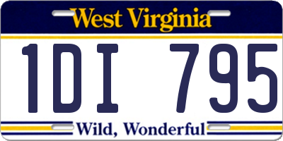 WV license plate 1DI795