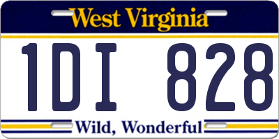 WV license plate 1DI828
