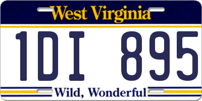 WV license plate 1DI895