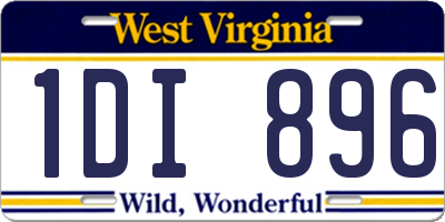 WV license plate 1DI896