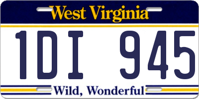 WV license plate 1DI945