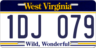 WV license plate 1DJ079