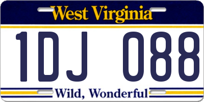 WV license plate 1DJ088