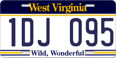 WV license plate 1DJ095