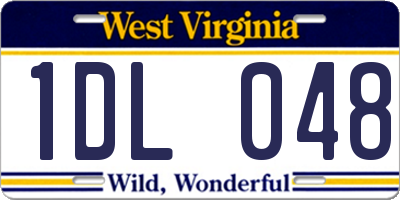 WV license plate 1DL048