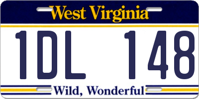 WV license plate 1DL148