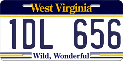 WV license plate 1DL656