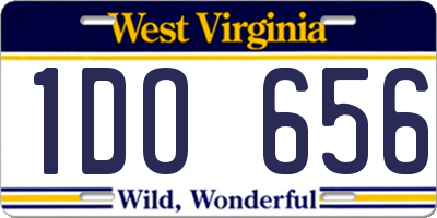 WV license plate 1DO656