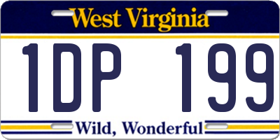 WV license plate 1DP199