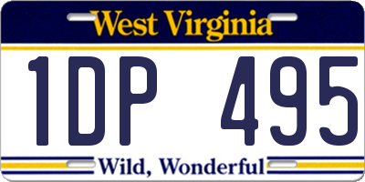 WV license plate 1DP495