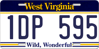 WV license plate 1DP595