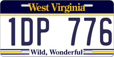 WV license plate 1DP776