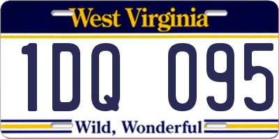 WV license plate 1DQ095