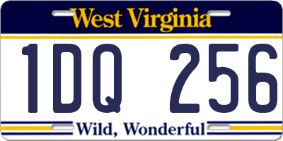 WV license plate 1DQ256