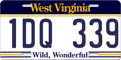 WV license plate 1DQ339