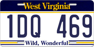 WV license plate 1DQ469