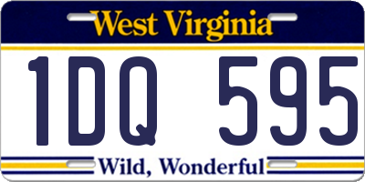 WV license plate 1DQ595