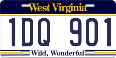WV license plate 1DQ901