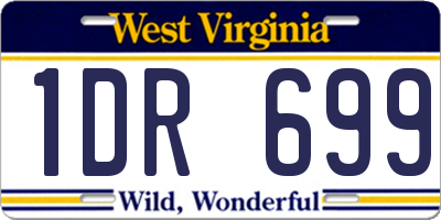 WV license plate 1DR699
