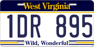 WV license plate 1DR895