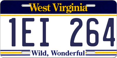 WV license plate 1EI264