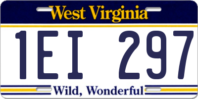 WV license plate 1EI297