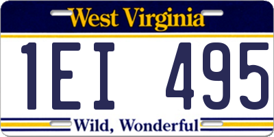 WV license plate 1EI495