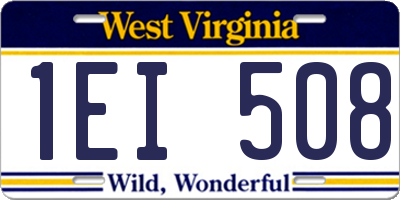 WV license plate 1EI508