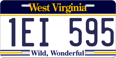 WV license plate 1EI595