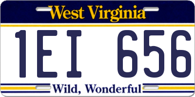 WV license plate 1EI656