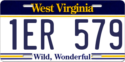 WV license plate 1ER579
