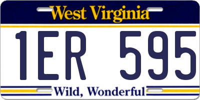 WV license plate 1ER595
