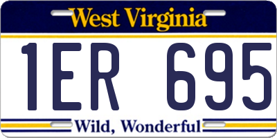 WV license plate 1ER695