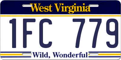 WV license plate 1FC779