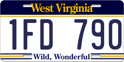 WV license plate 1FD790