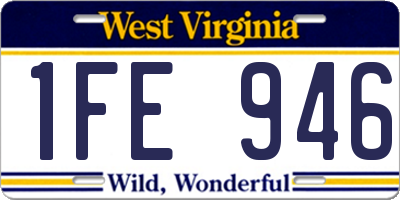 WV license plate 1FE946