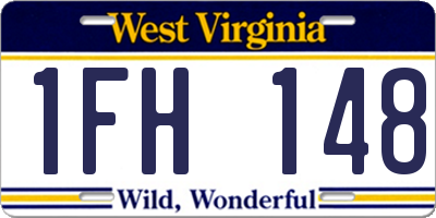 WV license plate 1FH148