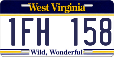 WV license plate 1FH158