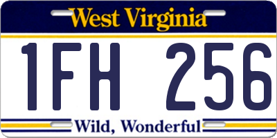 WV license plate 1FH256