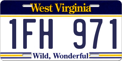 WV license plate 1FH971