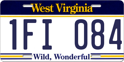 WV license plate 1FI084