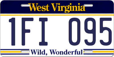 WV license plate 1FI095