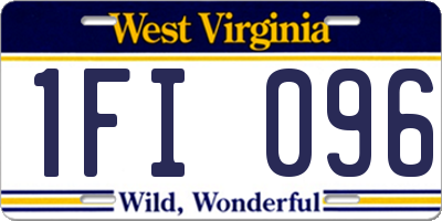WV license plate 1FI096