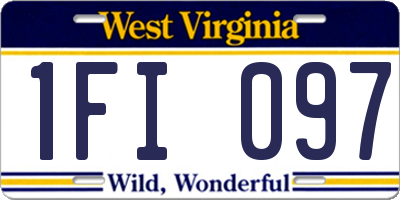 WV license plate 1FI097