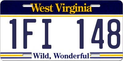 WV license plate 1FI148