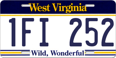 WV license plate 1FI252