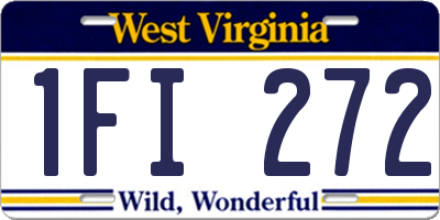 WV license plate 1FI272